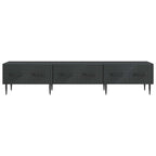 Mobile TV Nero 147 x 34,5 x 30 cm Legno ingegnerizzato