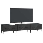 Mobile TV Nero 147 x 34,5 x 30 cm Legno ingegnerizzato