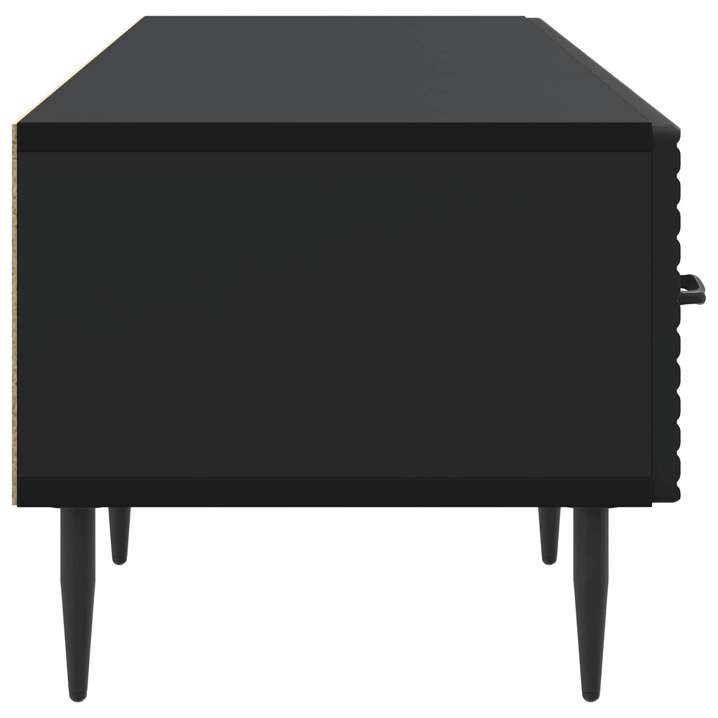 Mobile TV Nero 147 x 34,5 x 30 cm Legno ingegnerizzato