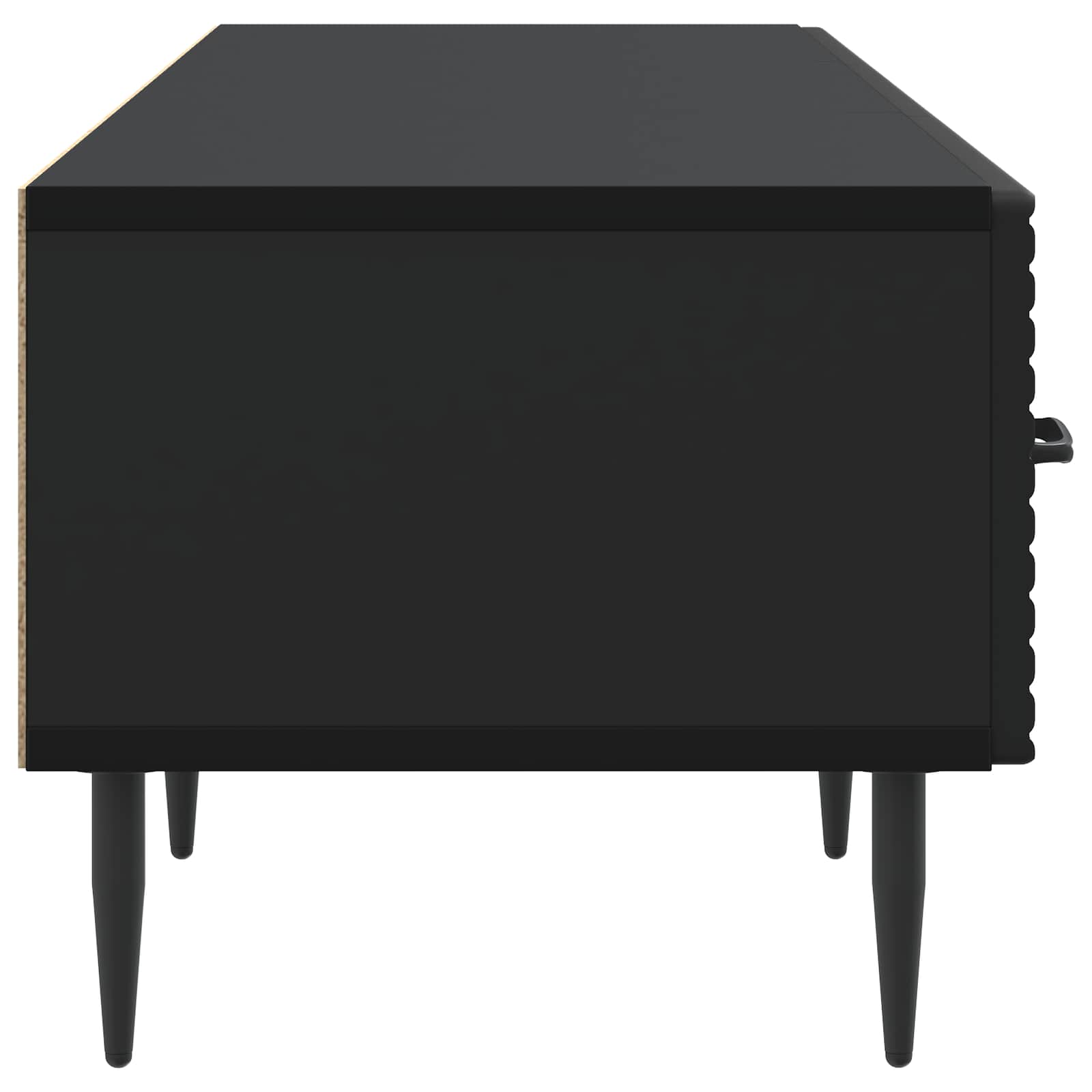 Mobile TV Nero 147 x 34,5 x 30 cm Legno ingegnerizzato