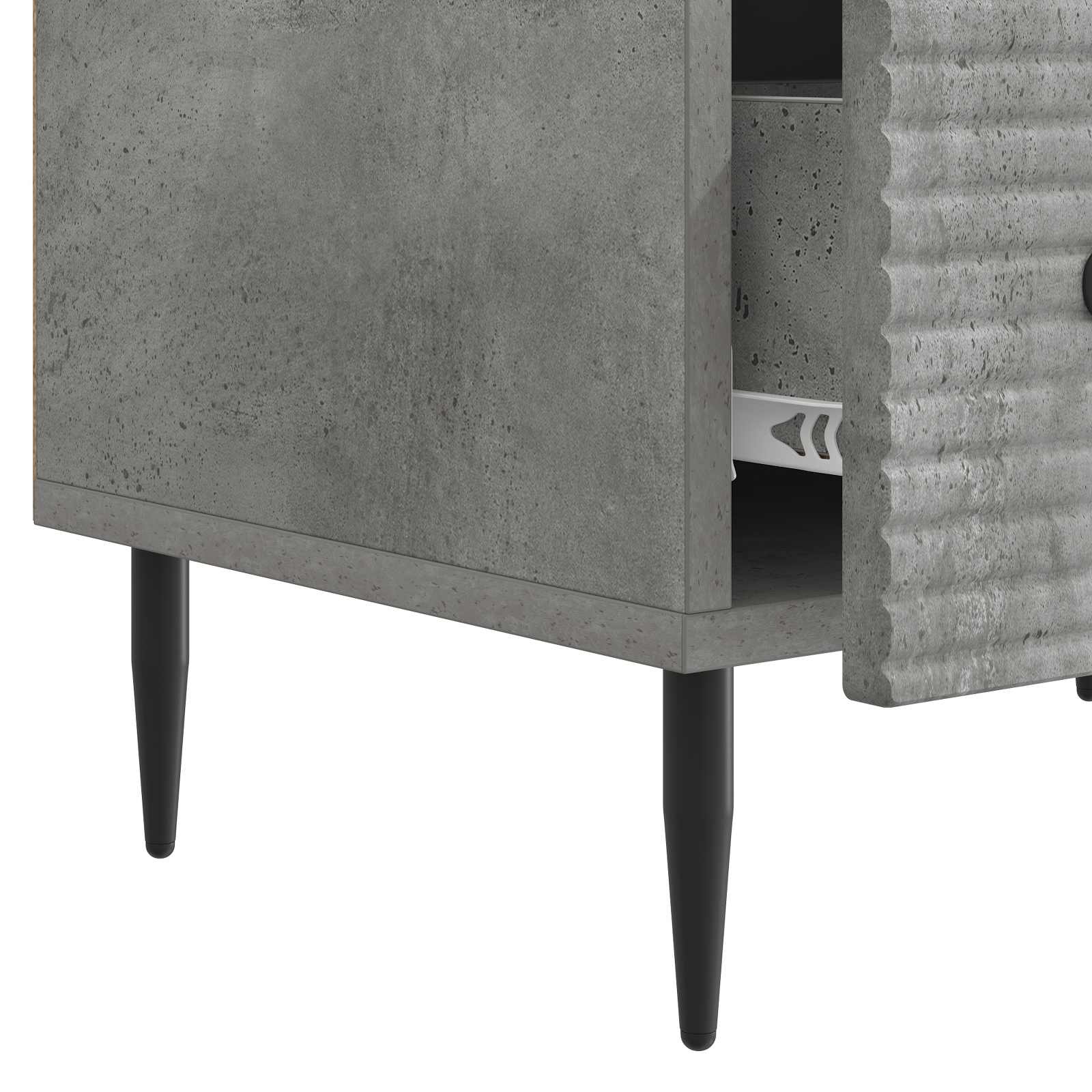 Mobile TV con cassetto Grigio Cemento 147 x 34,5 x 30 cm