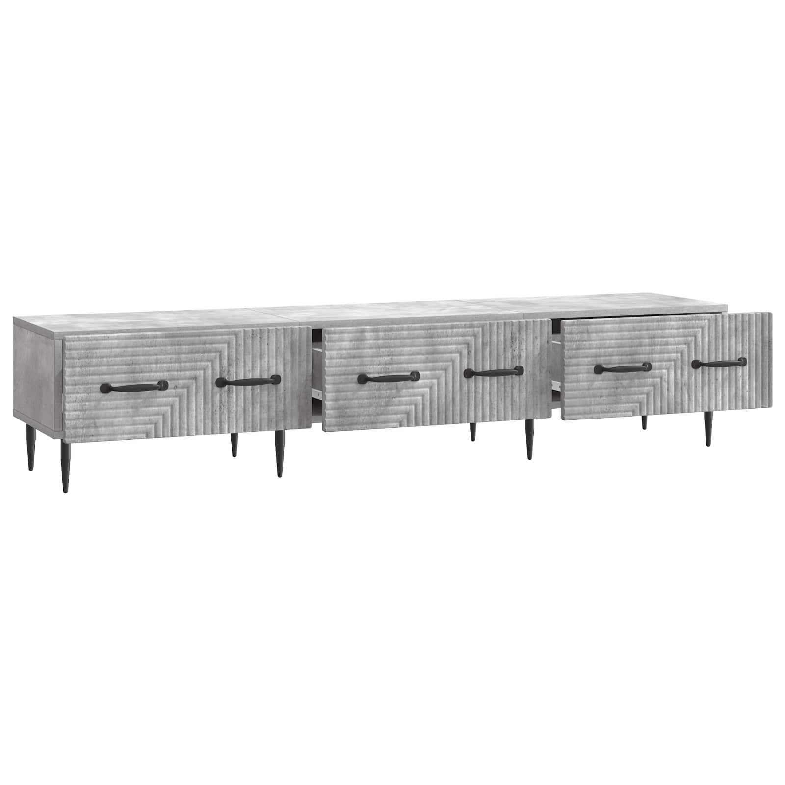 Mobile TV con cassetto Grigio Cemento 147 x 34,5 x 30 cm