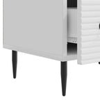 Mobile TV Bianco Lucido 147 x 34,5 x 30 cm Legno ingegnerizzato
