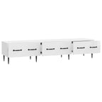 Mobile TV Bianco Lucido 147 x 34,5 x 30 cm Legno ingegnerizzato