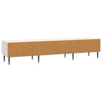Mobile TV Bianco Lucido 147 x 34,5 x 30 cm Legno ingegnerizzato