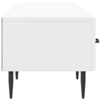 Mobile TV Bianco Lucido 147 x 34,5 x 30 cm Legno ingegnerizzato