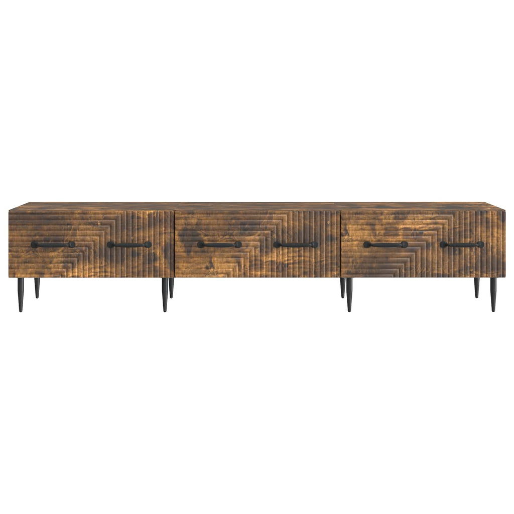 Mobile TV Rovere Fumo 147 x 34,5 x 30 cm Legno ingegnerizzato