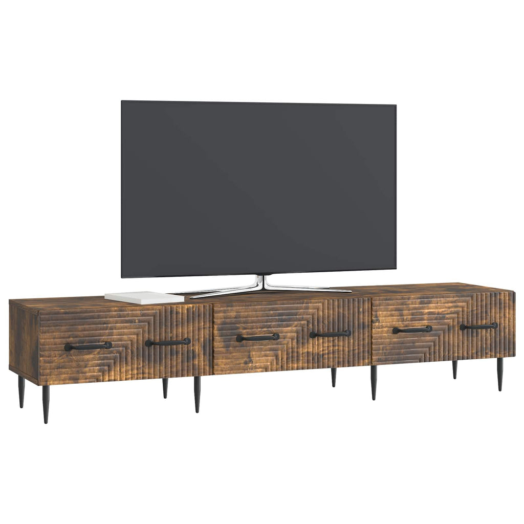 Mobile TV Rovere Fumo 147 x 34,5 x 30 cm Legno ingegnerizzato