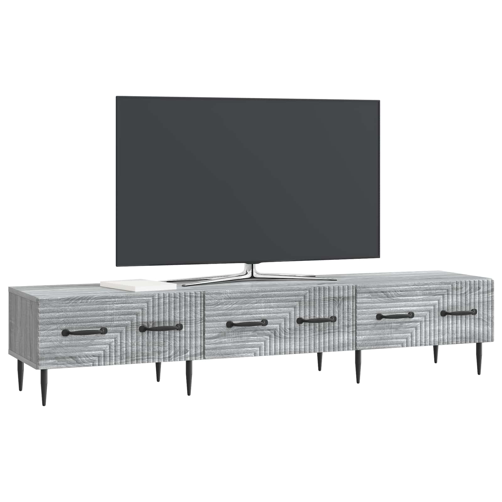 Mobile TV Grigio Sonoma 147 x 34,5 x 30 cm Legno ingegnerizzato