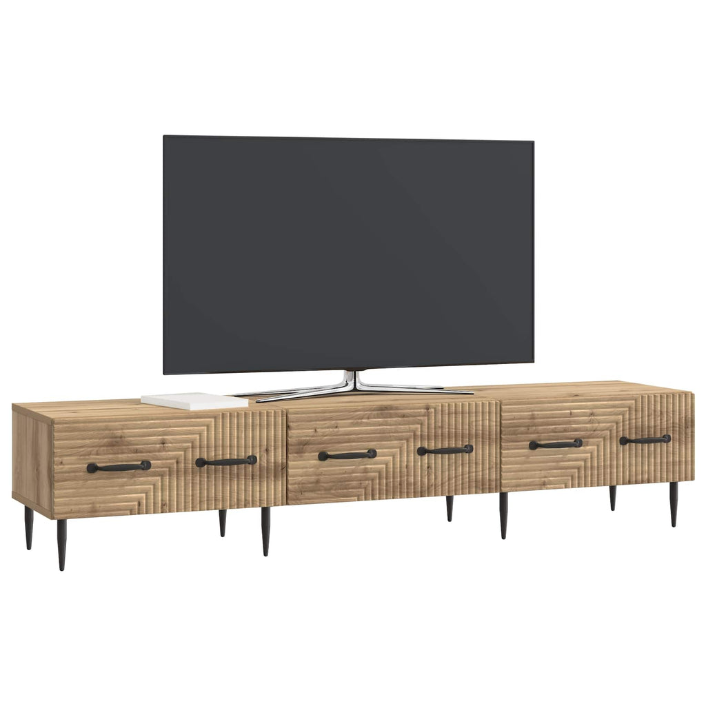 Mobile TV con cassetto Rovere Artigianale 147 x 34,5 x 30 cm