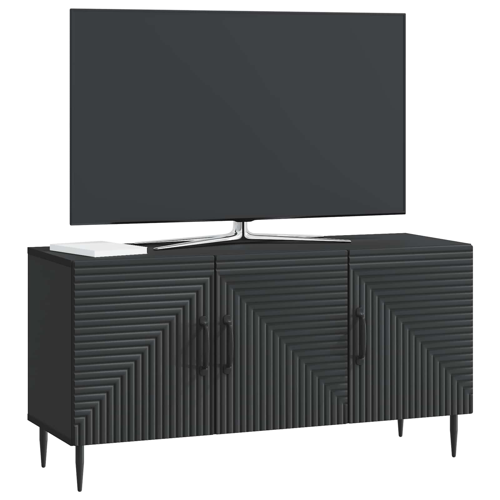 Mobile TV Nero 99 x 34,5 x 50 cm Legno ingegnerizzato