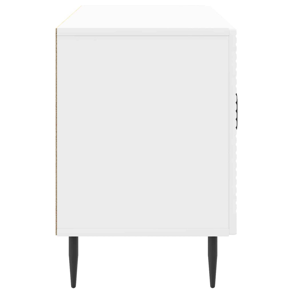 Mobile TV Bianco Lucido 99 x 34,5 x 50 cm Legno ingegnerizzato