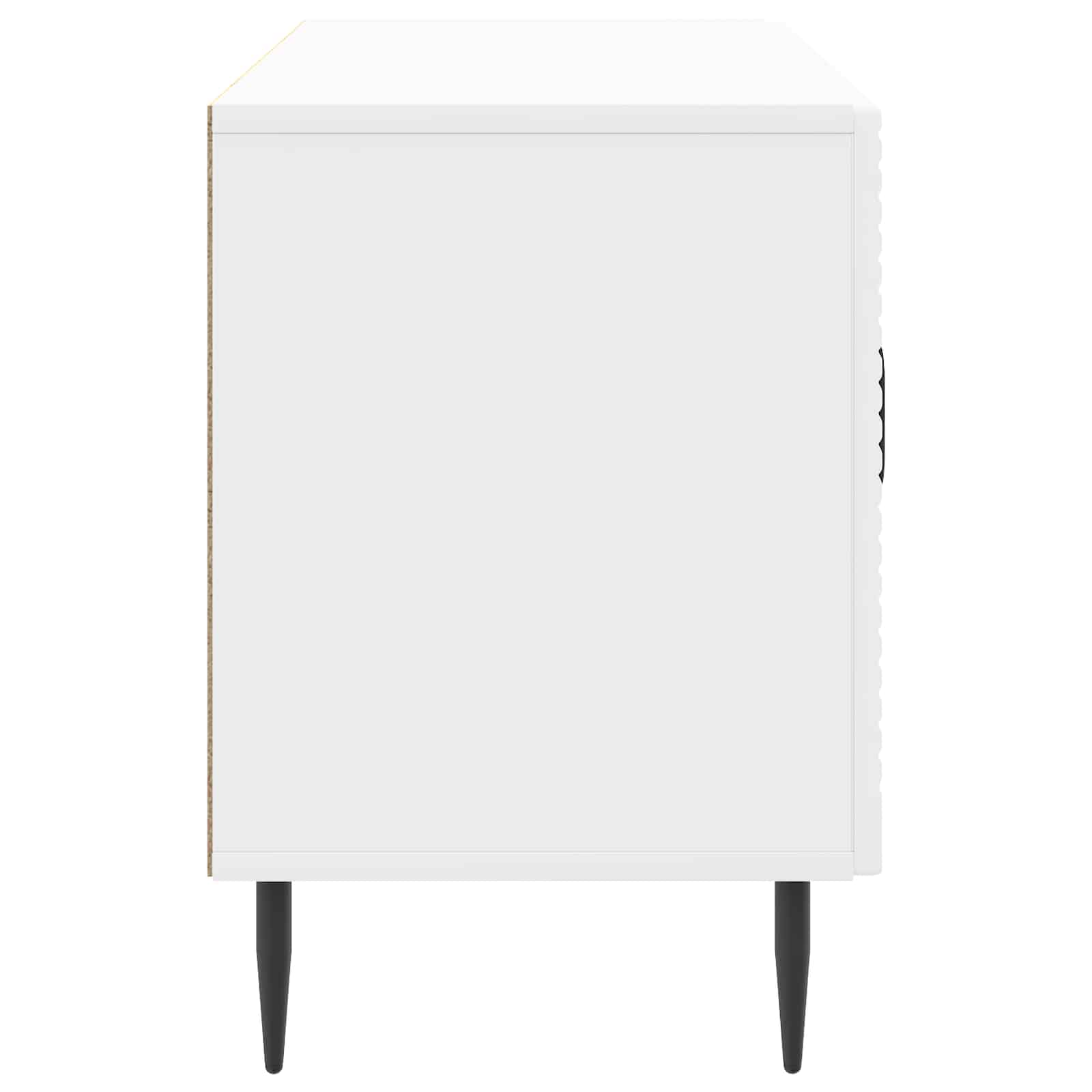 Mobile TV Bianco Lucido 99 x 34,5 x 50 cm Legno ingegnerizzato