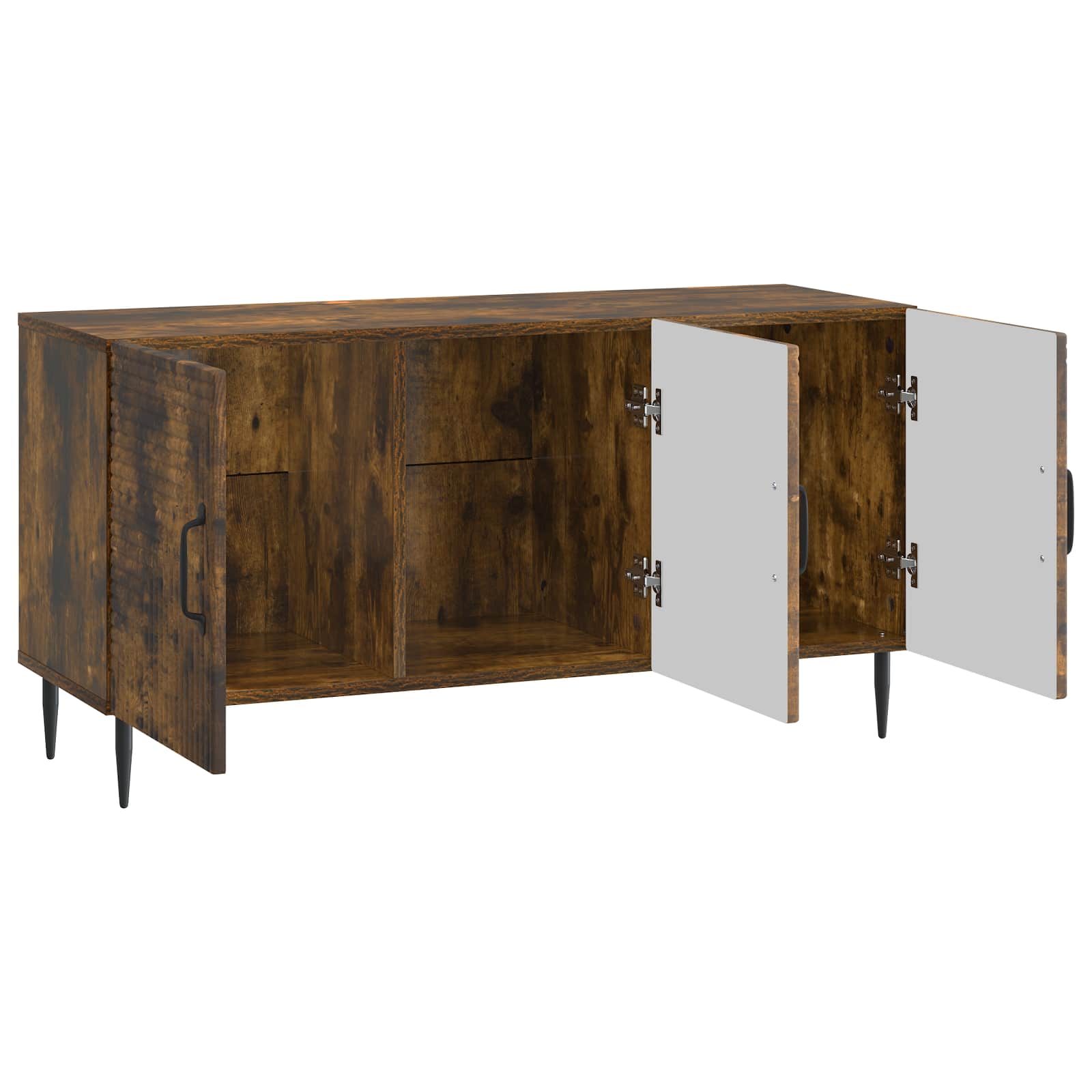 Mobile TV Rovere Fumo 99 x 34,5 x 50 cm Legno ingegnerizzato