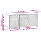 Mobile TV Rovere Artigianale 99 x 34,5 x 50 cm