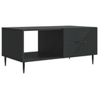 Tavolino da salotto Nero 90 x 50 x 40 cm Legno ingegnerizzato
