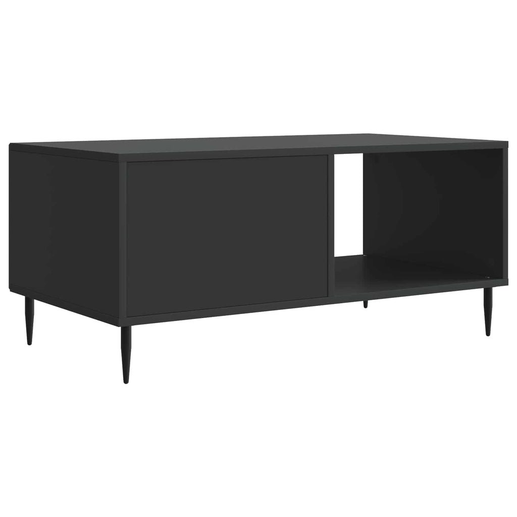 Tavolino da salotto Nero 90 x 50 x 40 cm Legno ingegnerizzato