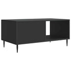 Tavolino da salotto Nero 90 x 50 x 40 cm Legno ingegnerizzato