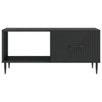 Tavolino da salotto Nero 90 x 50 x 40 cm Legno ingegnerizzato
