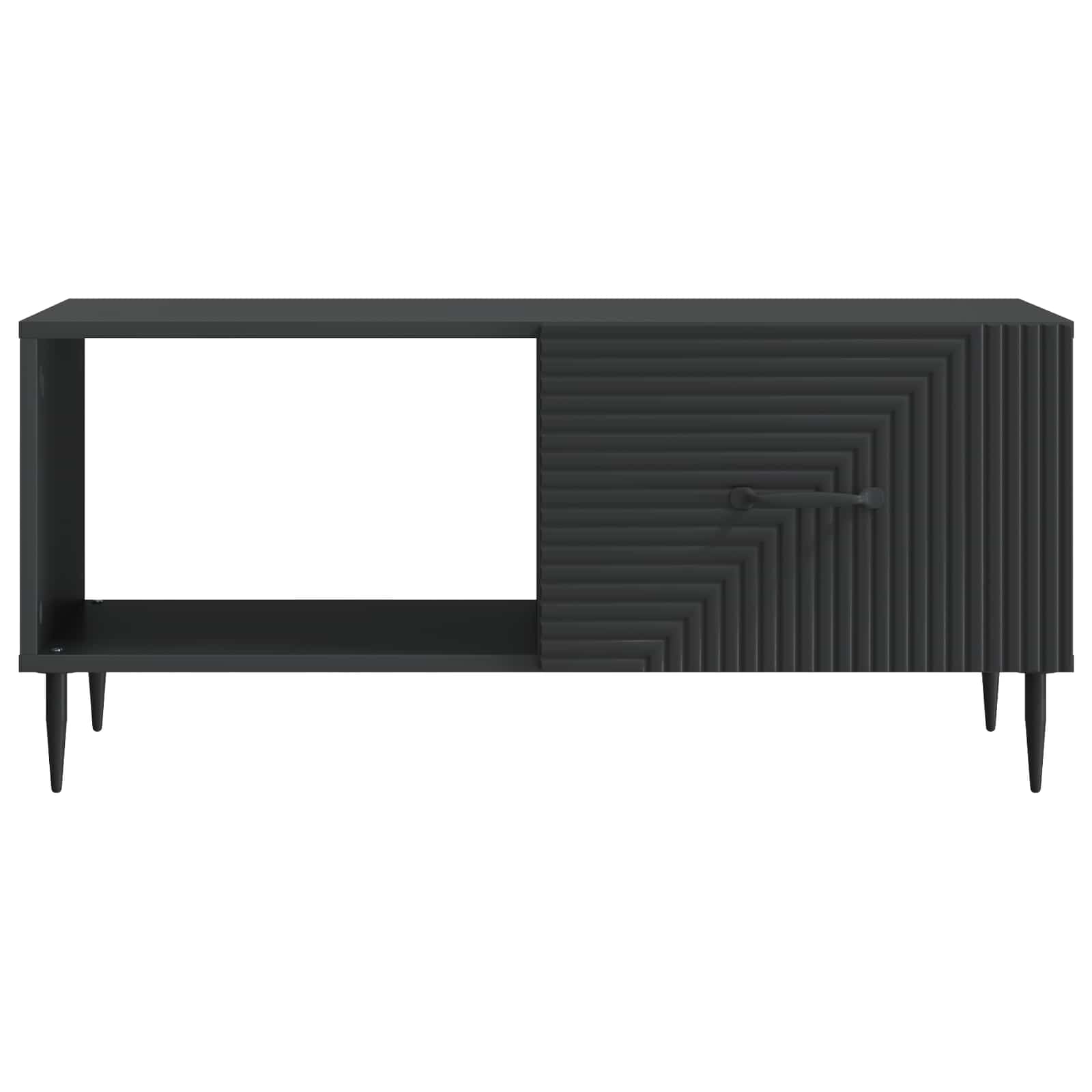 Tavolino da salotto Nero 90 x 50 x 40 cm Legno ingegnerizzato