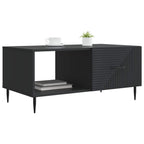 Tavolino da salotto Nero 90 x 50 x 40 cm Legno ingegnerizzato