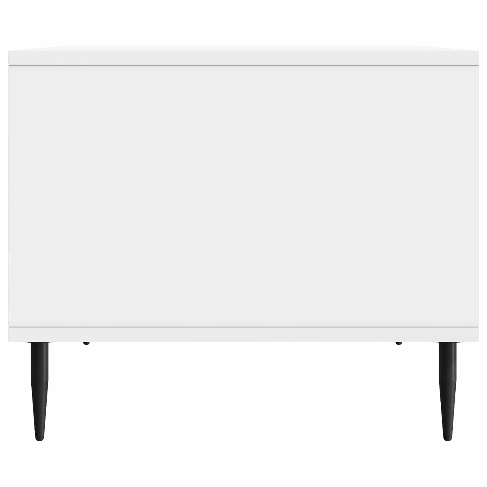 Tavolino da salotto Bianco Lucido 90 x 50 x 40 cm