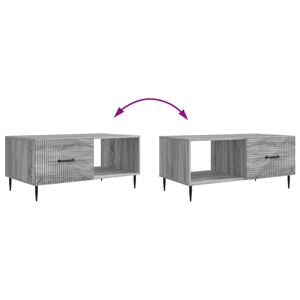 Tavolino da salotto Grigio Sonoma 90 x 50 x 40 cm
