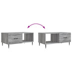 Tavolino da salotto Grigio Sonoma 90 x 50 x 40 cm
