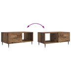 Tavolino da salotto Legno antico 90 x 50 x 40 cm