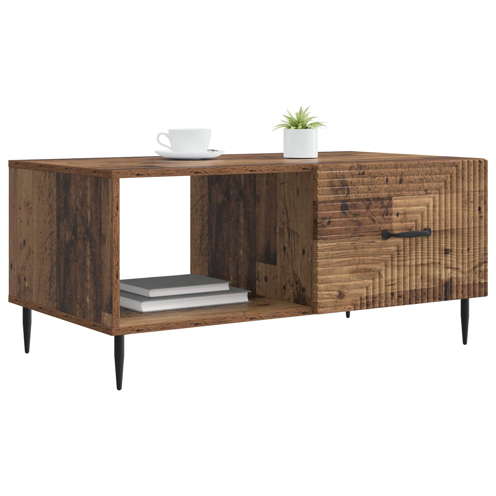 Tavolino da salotto Legno antico 90 x 50 x 40 cm