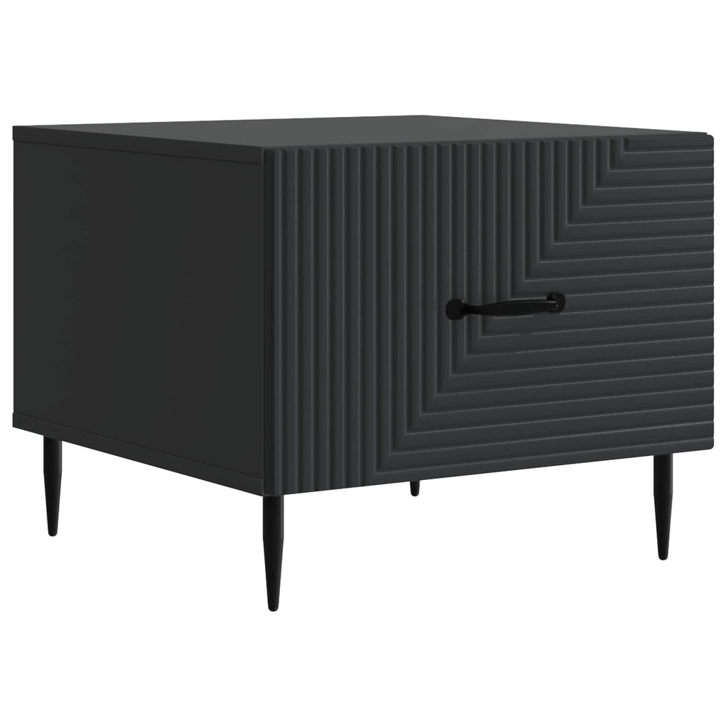 Tavolino da salotto Nero 49 x 50 x 40 cm Legno ingegnerizzato