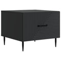 Tavolino da salotto Nero 49 x 50 x 40 cm Legno ingegnerizzato