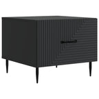 Tavolino da salotto Nero 49 x 50 x 40 cm Legno ingegnerizzato