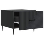 Tavolino da salotto Nero 49 x 50 x 40 cm Legno ingegnerizzato