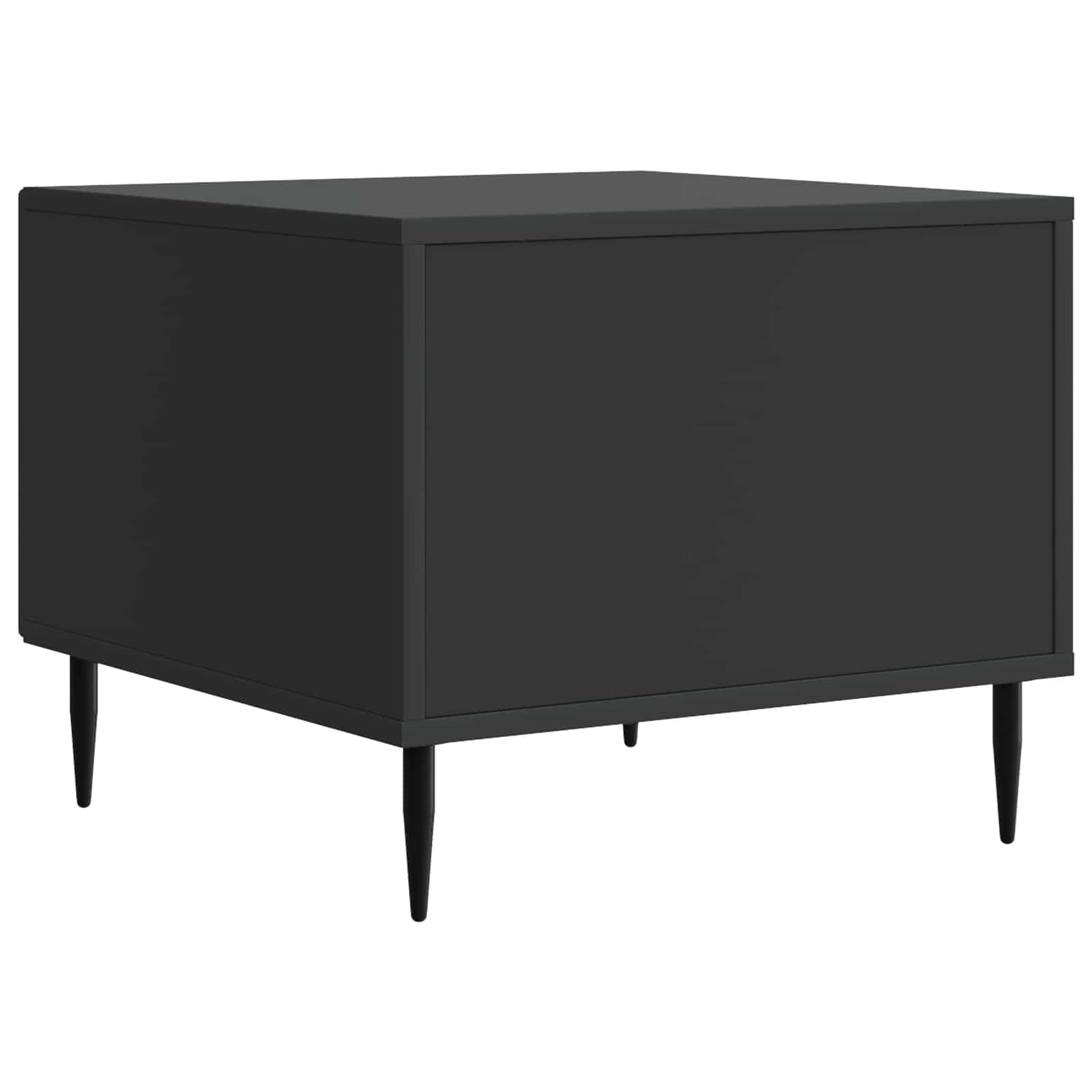 Tavolino da salotto Nero 49 x 50 x 40 cm Legno ingegnerizzato