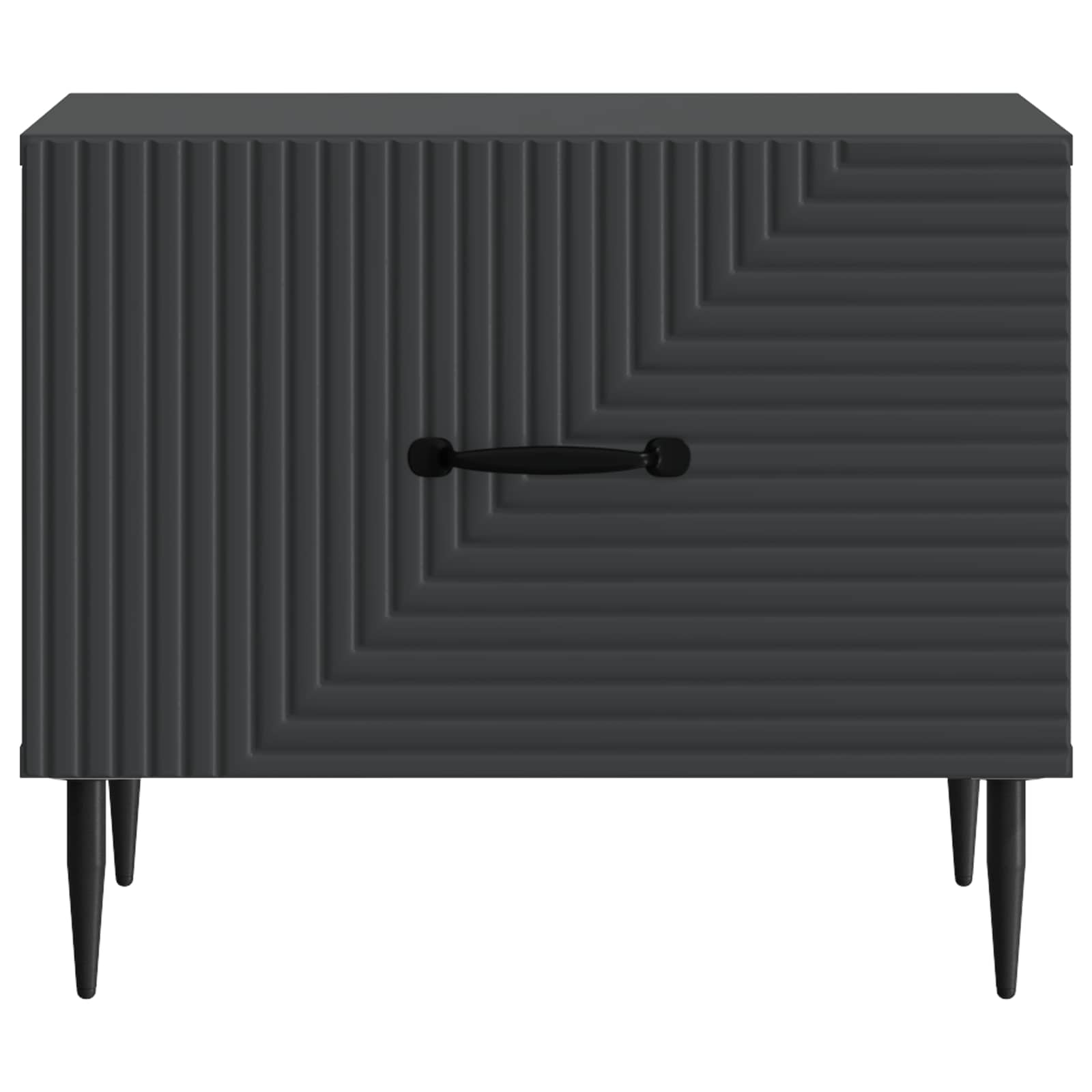 Tavolino da salotto Nero 49 x 50 x 40 cm Legno ingegnerizzato