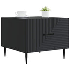 Tavolino da salotto Nero 49 x 50 x 40 cm Legno ingegnerizzato