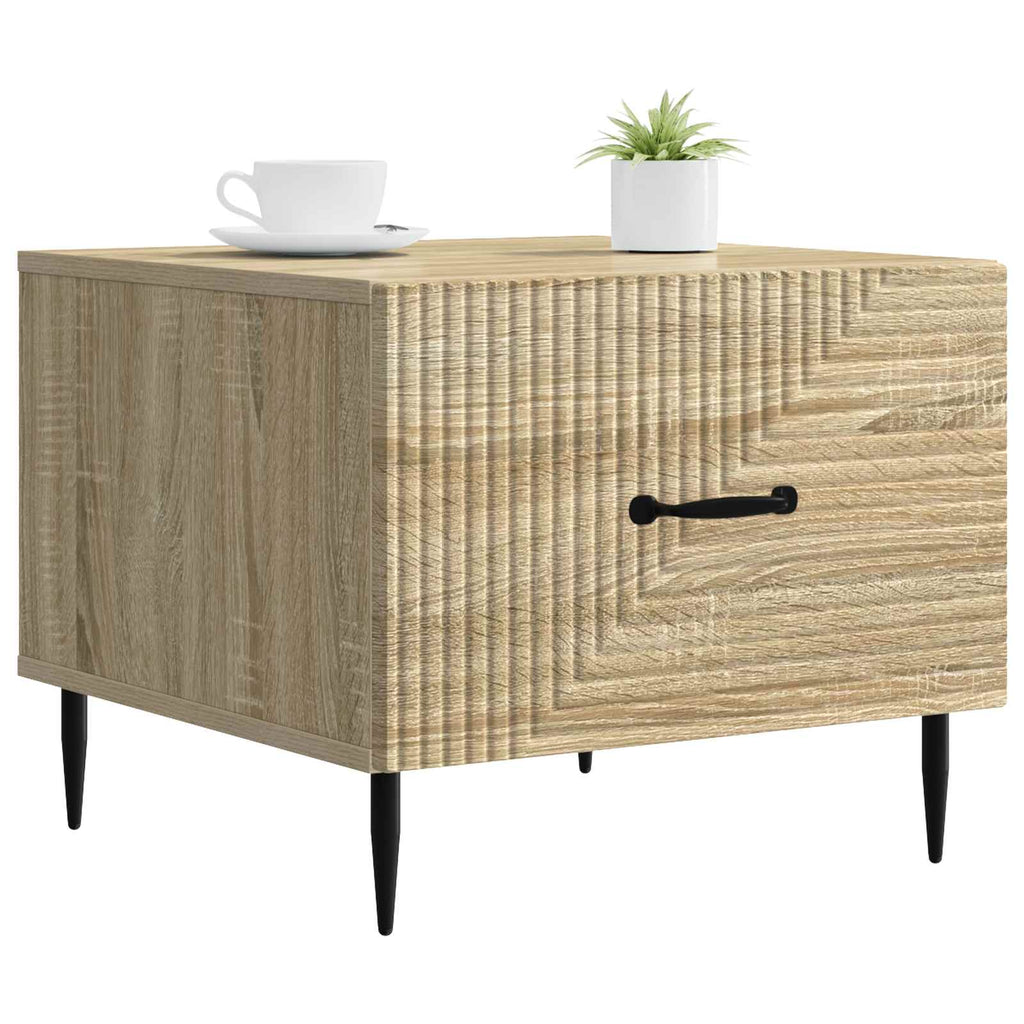 Tavolino da salotto con cassetto Rovere Sonoma 49 x 50 x 40 cm