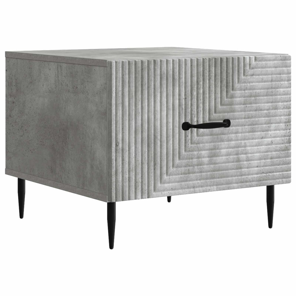 Tavolino da salotto con cassetto Grigio Cemento 49 x 50 x 40 cm