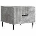 Tavolino da salotto con cassetto Grigio Cemento 49 x 50 x 40 cm