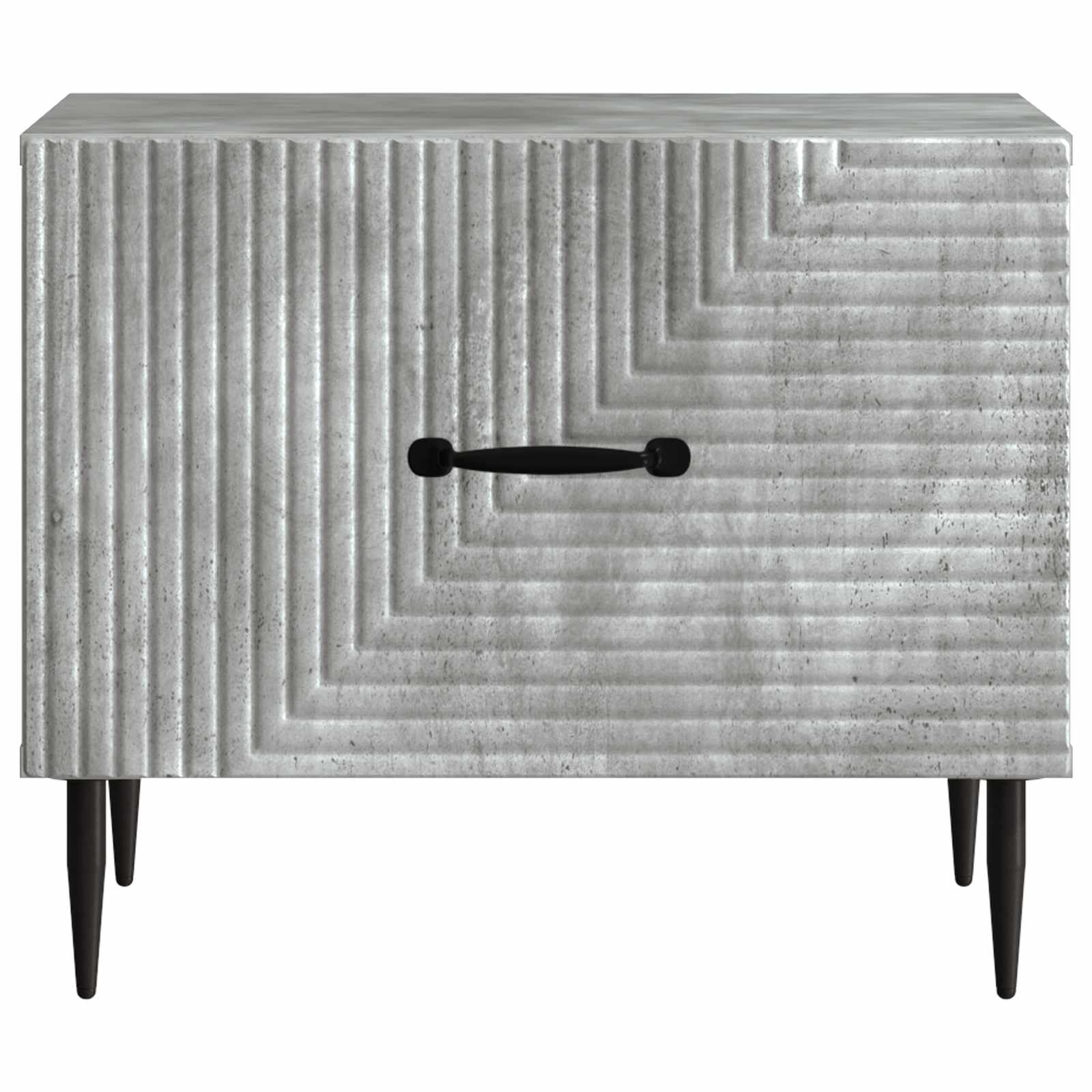 Tavolino da salotto con cassetto Grigio Cemento 49 x 50 x 40 cm