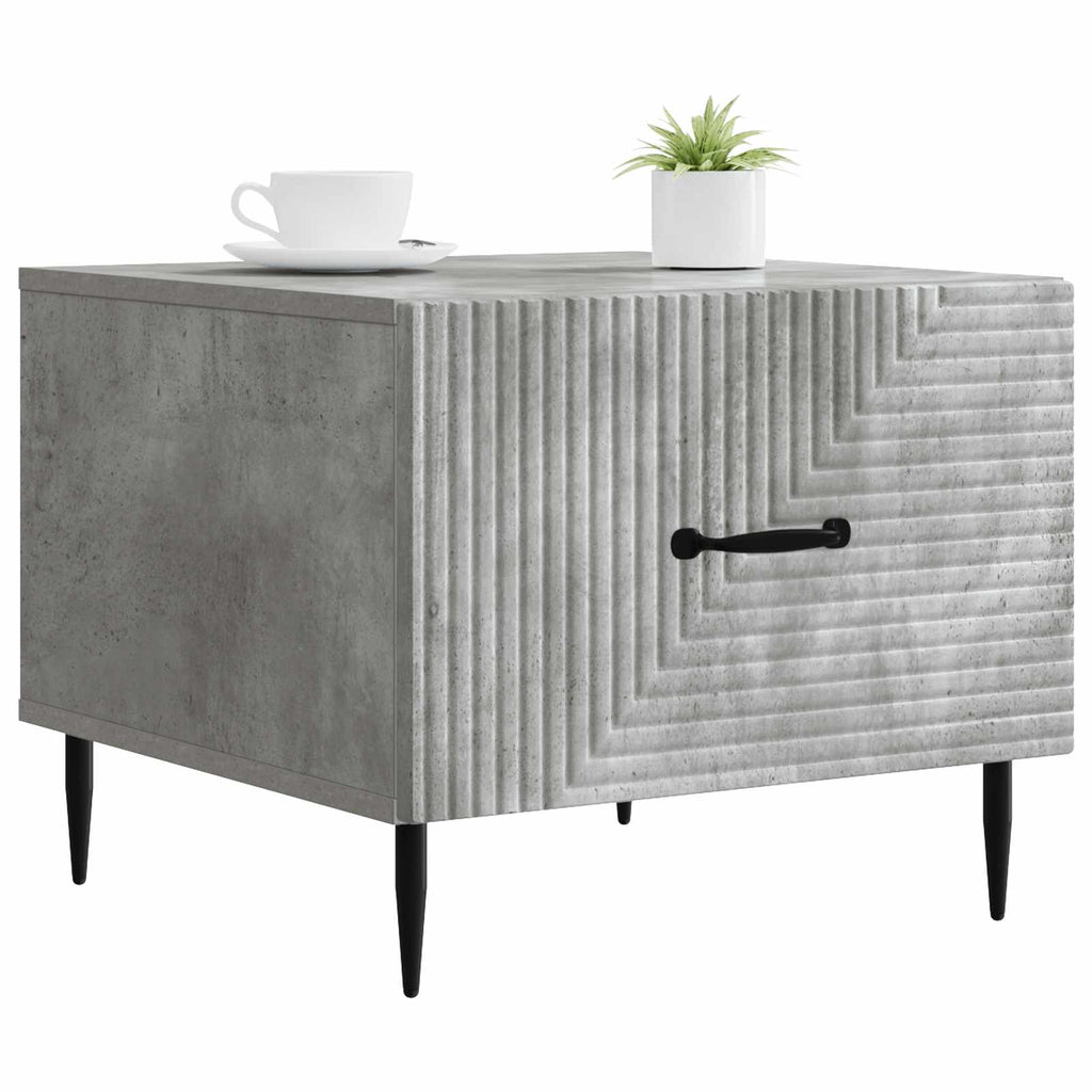 Tavolino da salotto con cassetto Grigio Cemento 49 x 50 x 40 cm