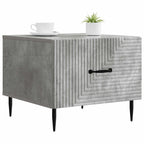 Tavolino da salotto con cassetto Grigio Cemento 49 x 50 x 40 cm