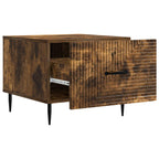 Tavolino da salotto con cassetto Rovere Fumo 49 x 50 x 40 cm