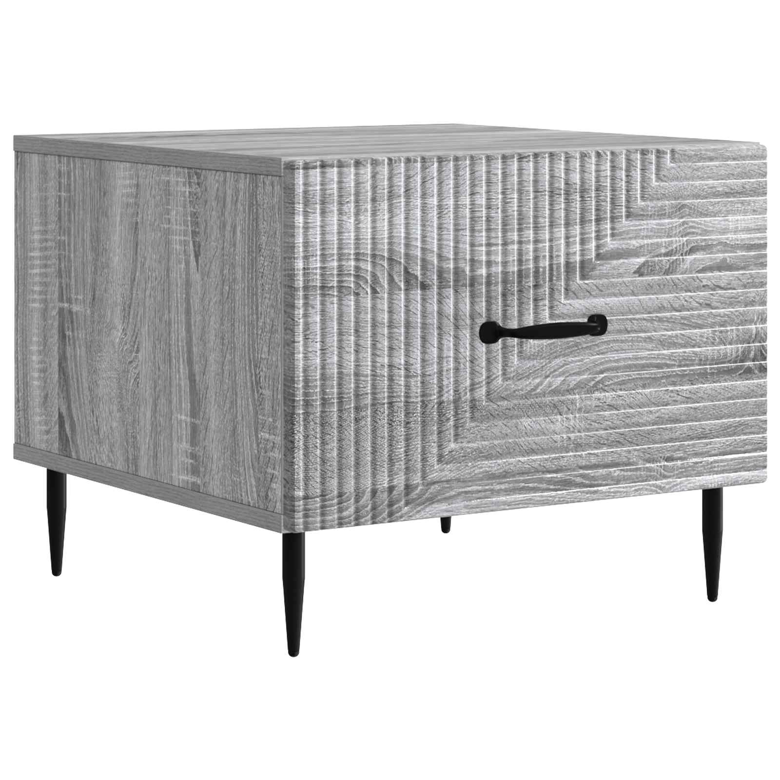 Tavolino da salotto con cassetto Grigio Sonoma 49 x 50 x 40 cm