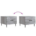 Tavolino da salotto con cassetto Grigio Sonoma 49 x 50 x 40 cm
