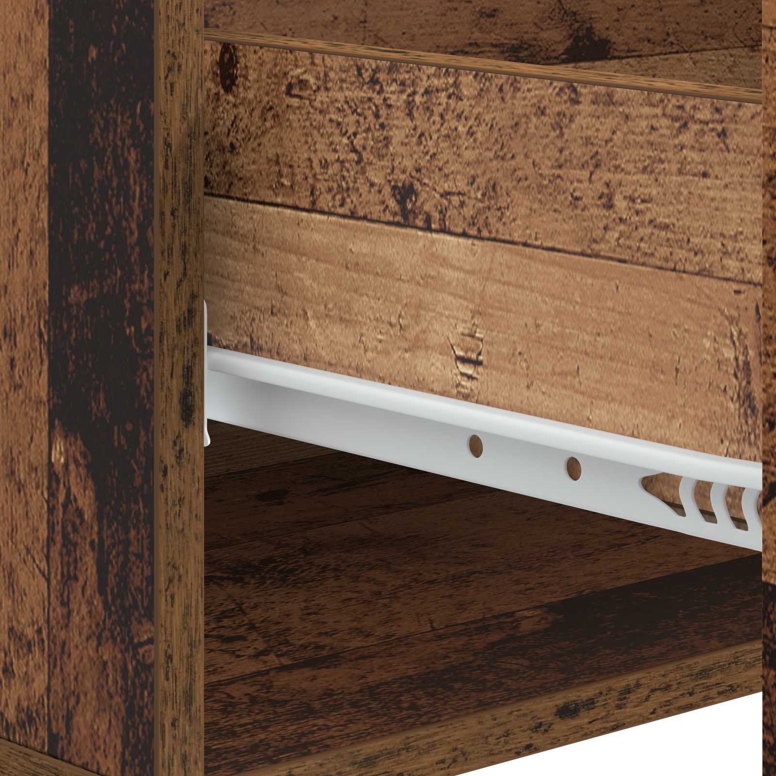 Tavolino da salotto con cassetto Legno antico 49 x 50 x 40 cm
