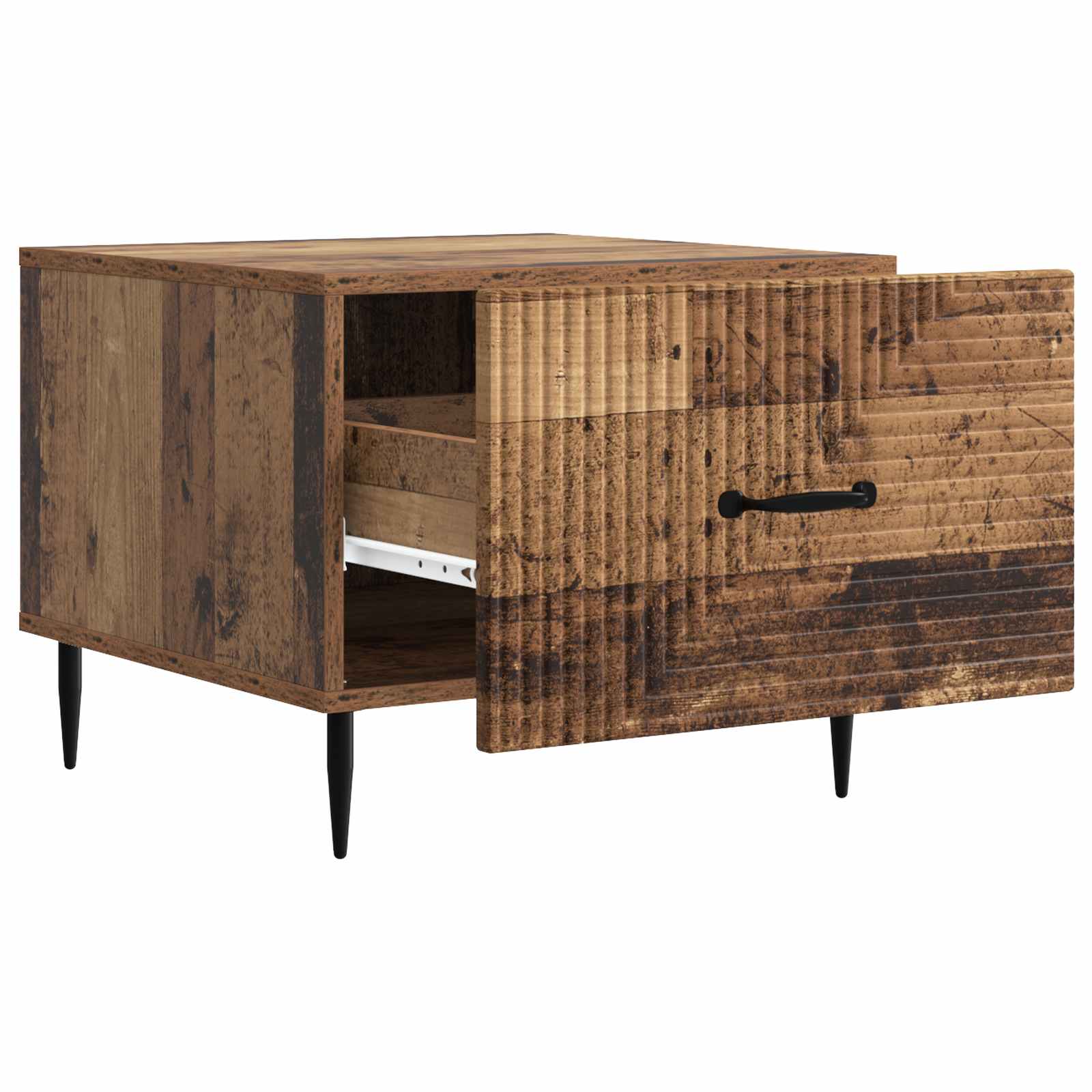 Tavolino da salotto con cassetto Legno antico 49 x 50 x 40 cm