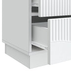 Armadio da Notte con cassetto 2 pcs Bianco 43 x 34,5 x 44,5 cm