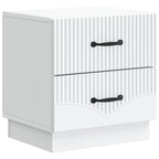 Armadio da Notte con cassetto 2 pcs Bianco 43 x 34,5 x 44,5 cm